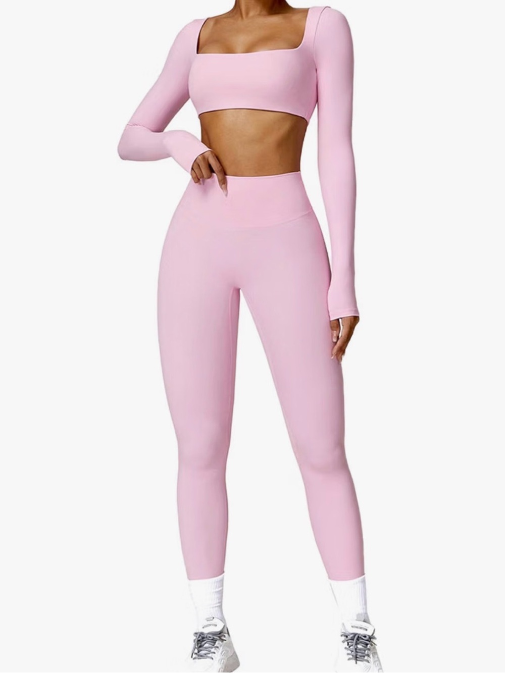 Amazon Pink High-Waist Sculpting Leggings